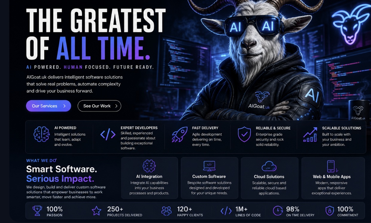 AIGoat — The Greatest Of All Time