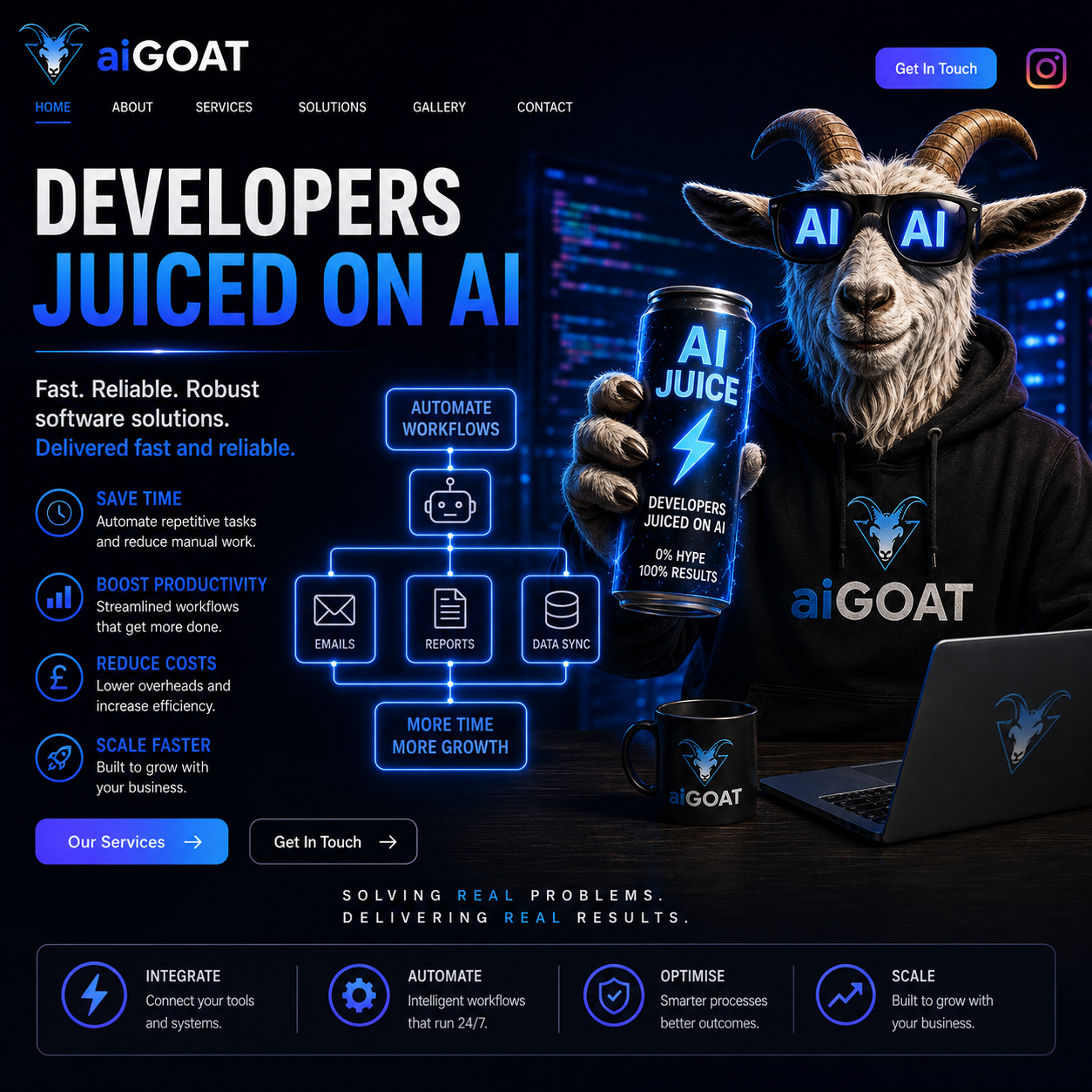 Developers Juiced on AI — fast, reliable and robust software solutions